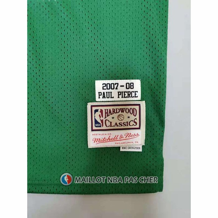 Maillot Boston Celtics Paul Pierce NO 34 Hardwood Classics Throwback Vert